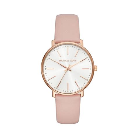 michael kors rose gold watch leather strap wrap around|Michael Kors silicone watch band.